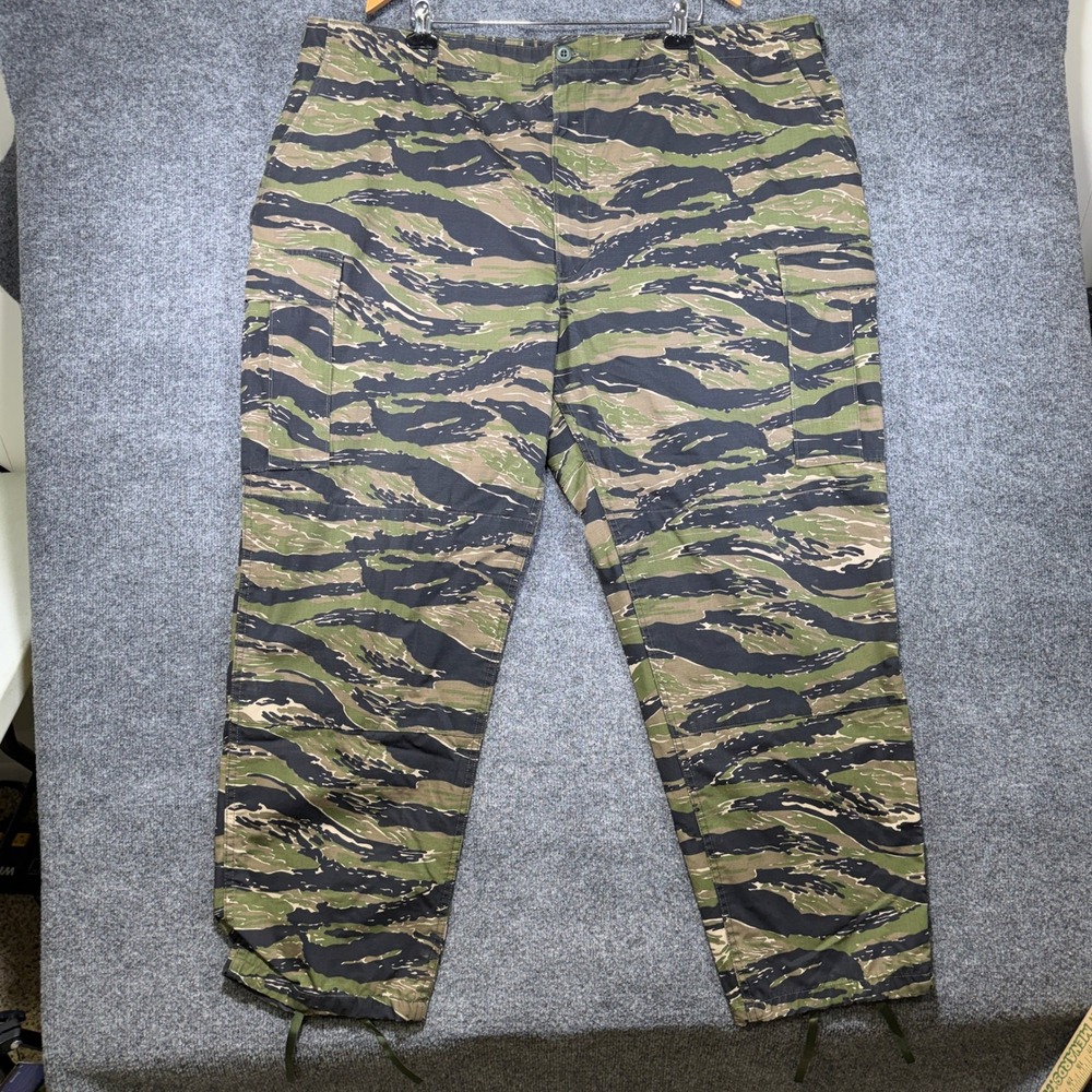 Genuine Gear Tiger Stripe Camo Cargo Pants Mens 3XL-R  Green Tactical Ripstop